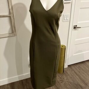 Metaphor Olive Midi Dress